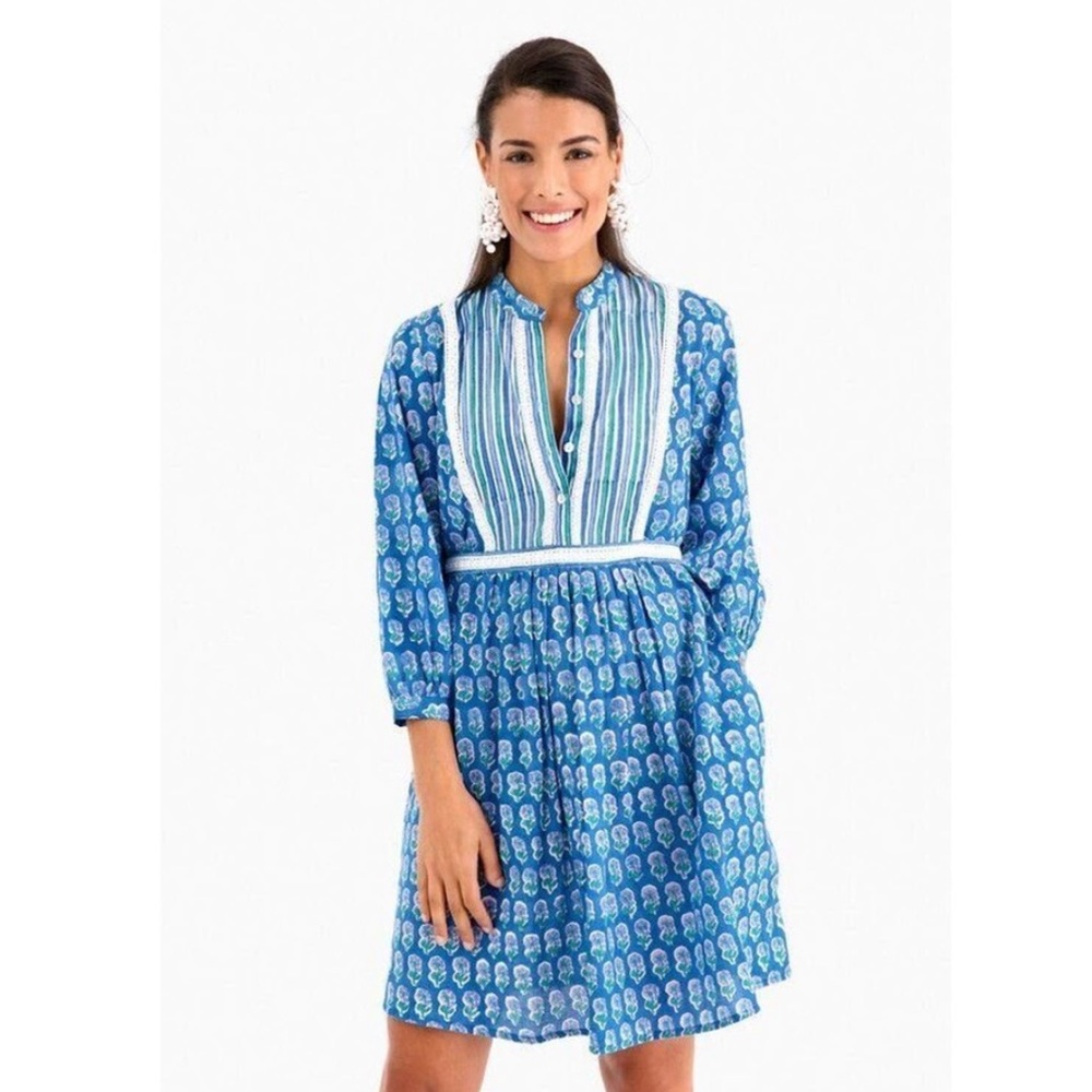 Pink City Prints Jaipur Prairie 3/4 sleeve dress M/L